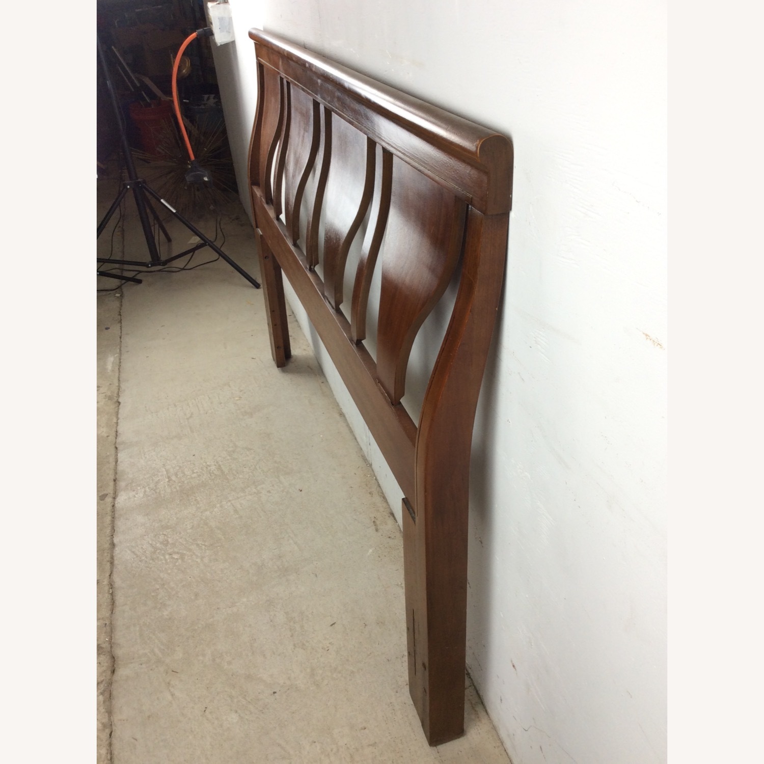 Mid Century Full Size Headboard with Bentwood - image-14