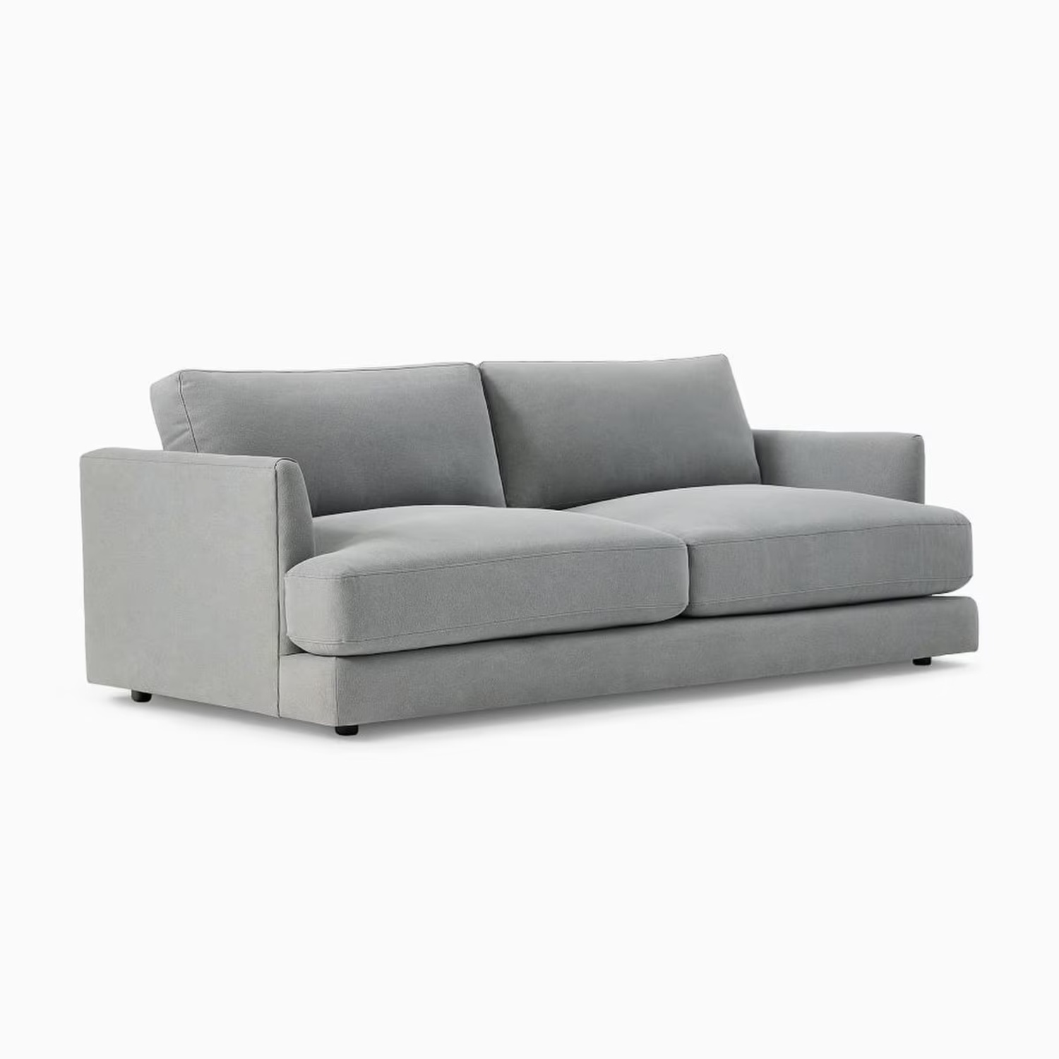 West Elm Haven Storm Gray Sofa 82” - image-5