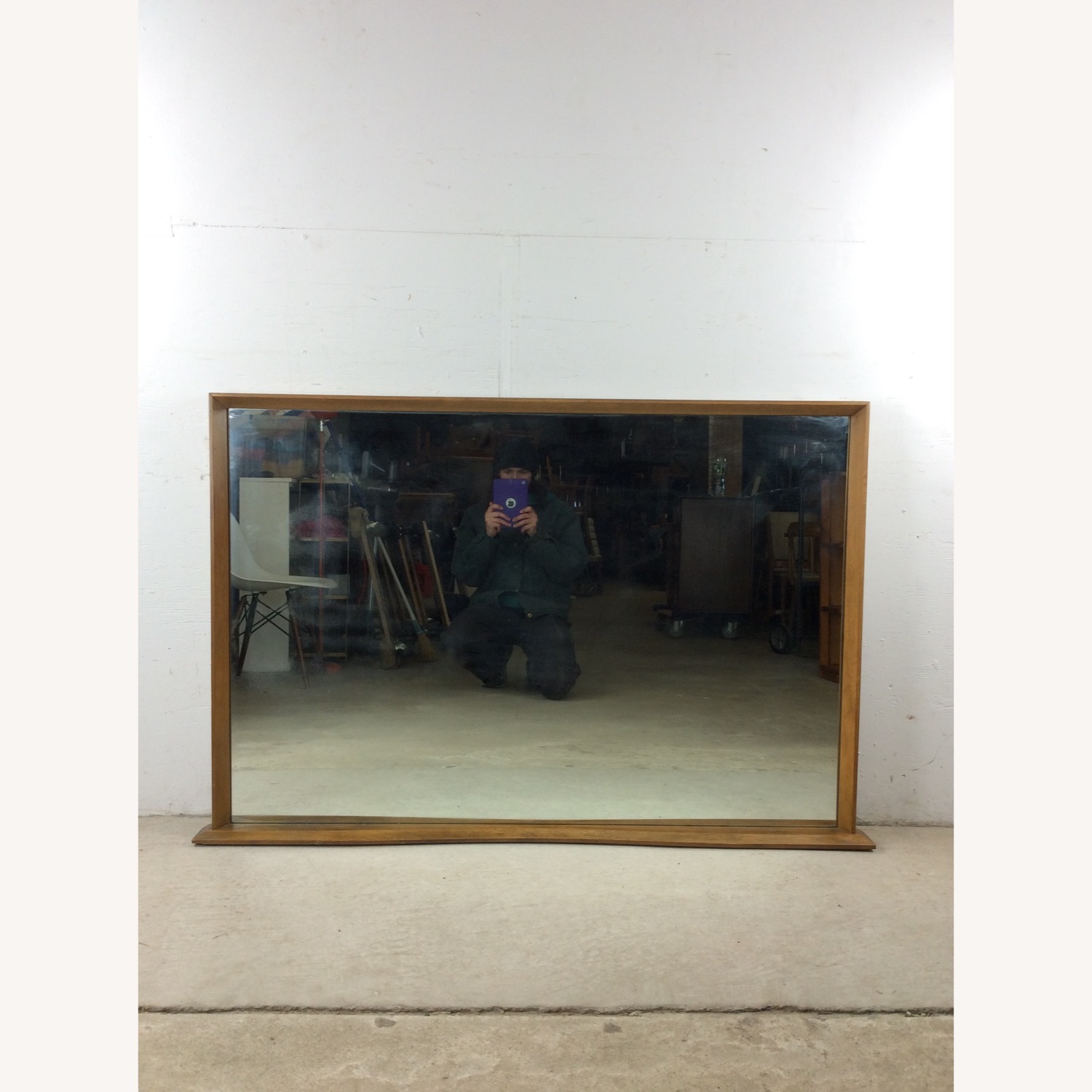 Mid Century Wall Mirror by Heywood Wakefield - image-2