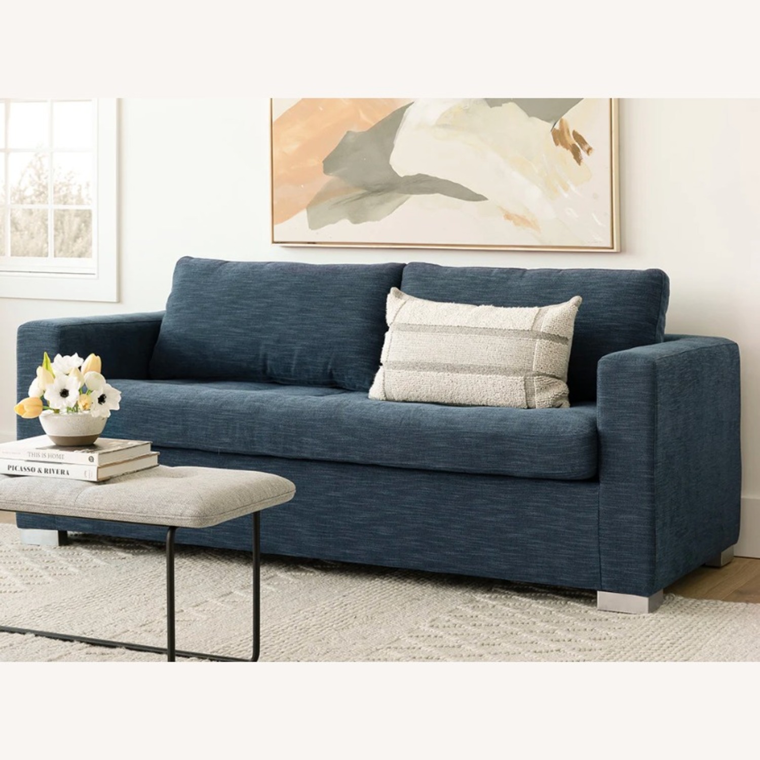 Article Soma 82" Sofa Bed - Midnight Blue - image-7