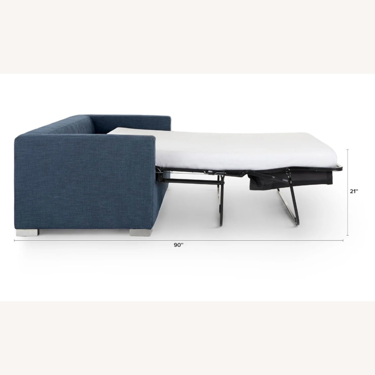 Article Soma 82" Sofa Bed - Midnight Blue - image-4