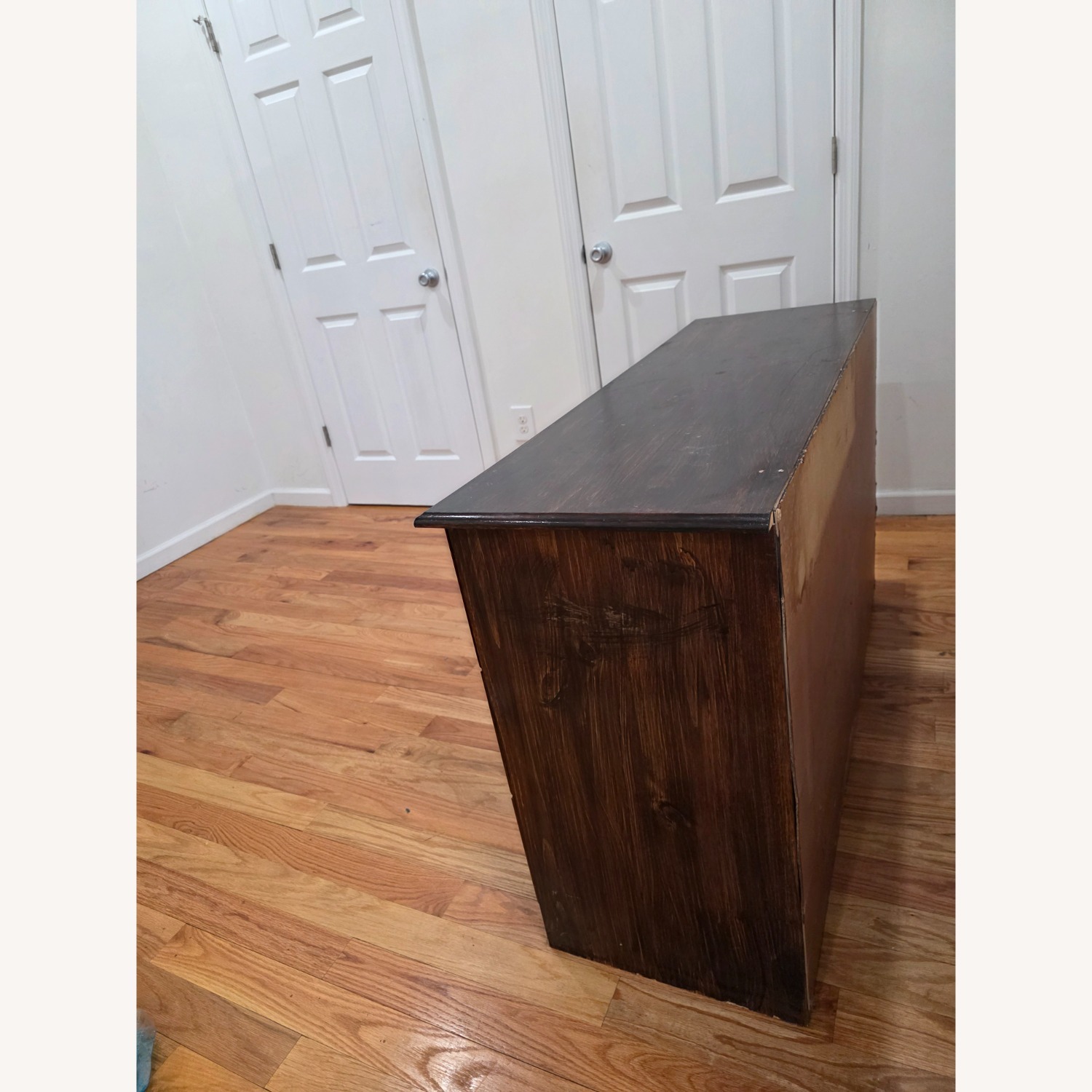 Dark Brown Wood Dresser - image-3
