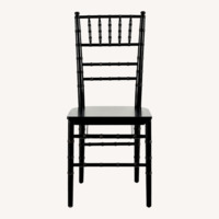 Ballard Designs Black Wood Dining Chairs