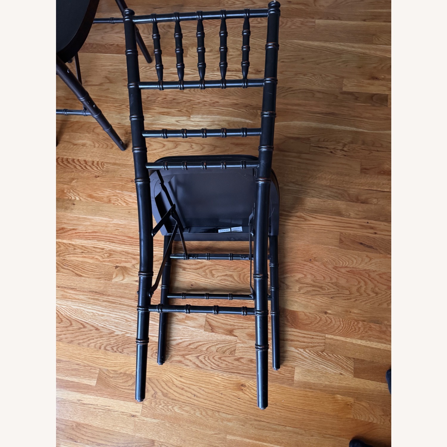 Ballard Designs Black Wood Dining Chairs - image-3