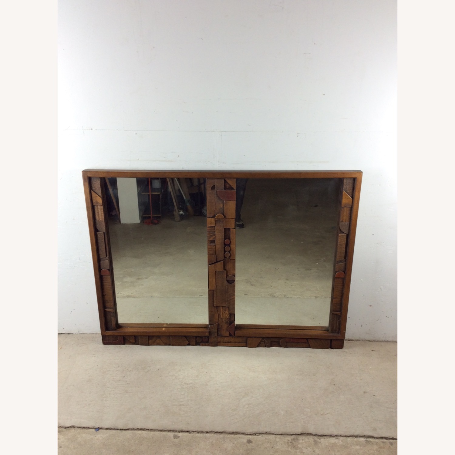 Brutalist Style Wall Mirror from Pueblo by Lane - image-3