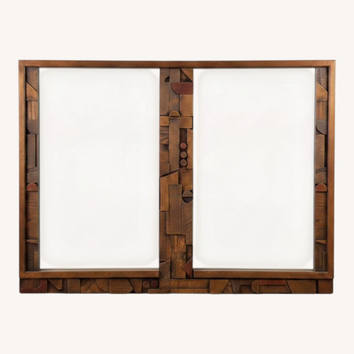 Used Brutalist Style Wall Mirror from Pueblo by Lane for sale on AptDeco