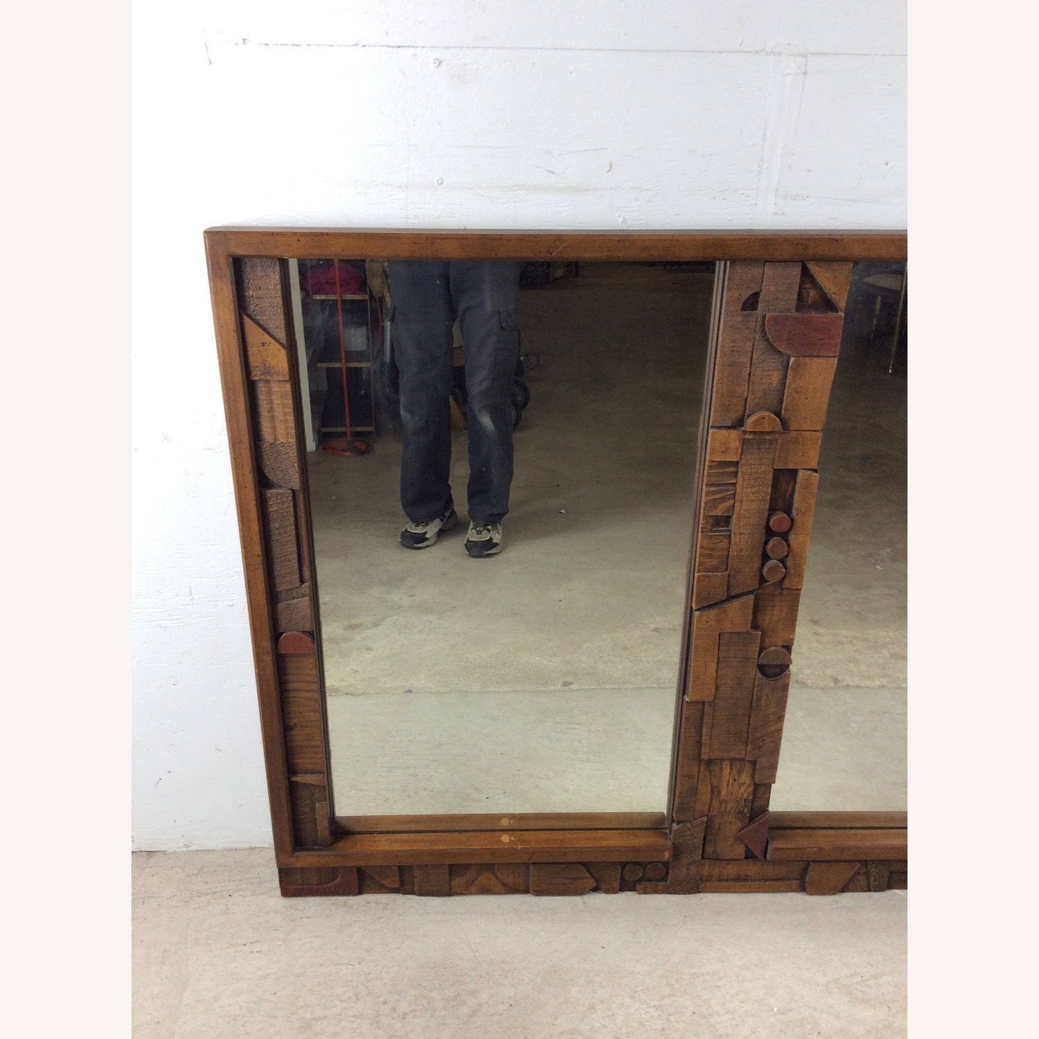 Brutalist Style Wall Mirror from Pueblo by Lane - image-4