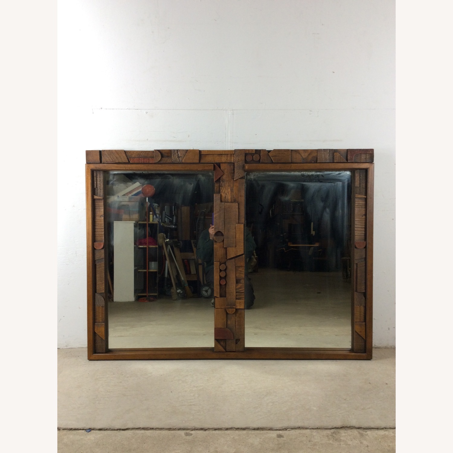 Brutalist Style Wall Mirror from Pueblo by Lane - image-21
