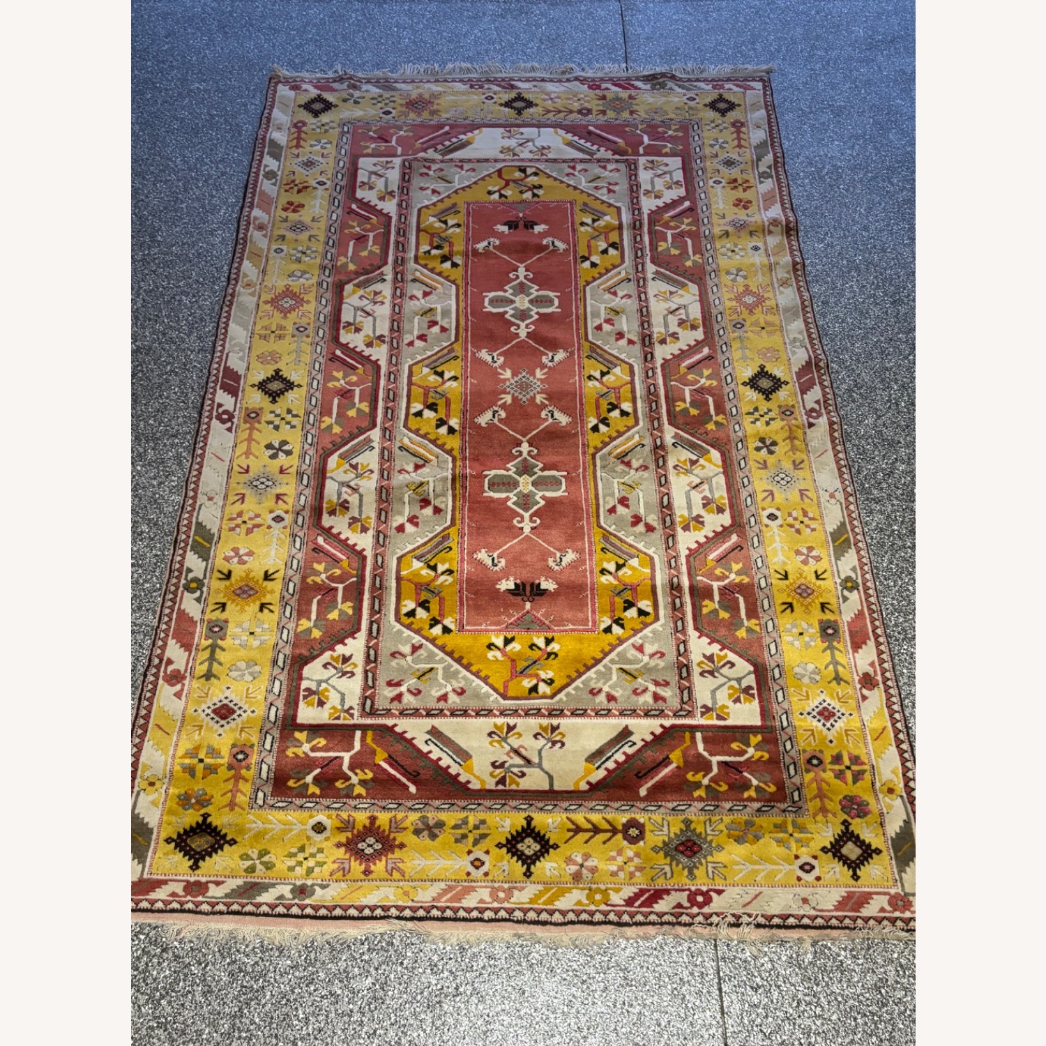 Turkish Milas Wool Area Rug - image-1