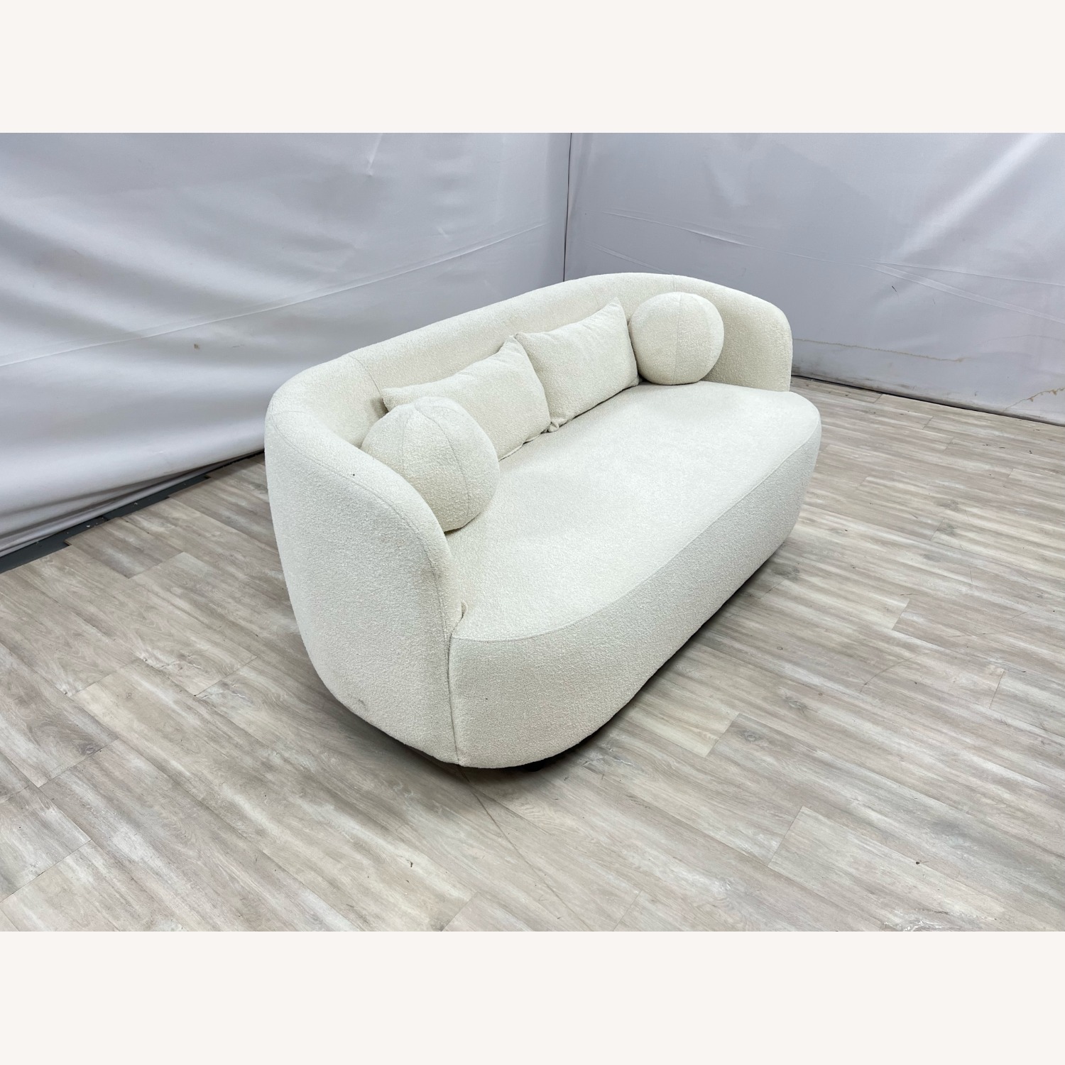 Wade Logan Brinae Wide Boucle Upholstered Loveseat - image-3