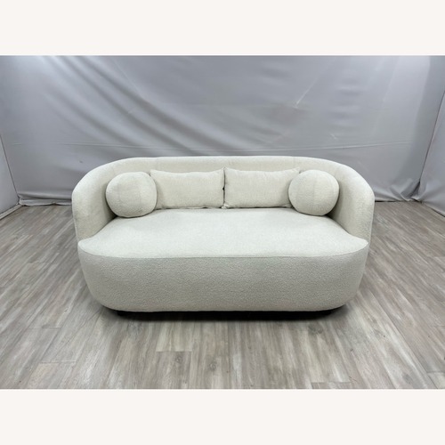 Used Wade Logan Brinae Wide Boucle Upholstered Loveseat for sale on AptDeco