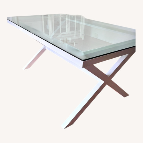 Used Ballard Designs White Dining Table for sale on AptDeco