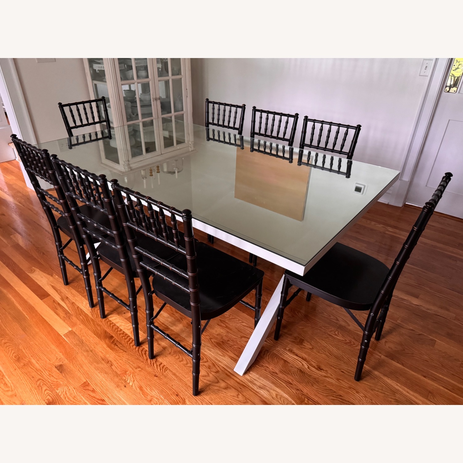 Ballard Designs White Dining Table - image-1
