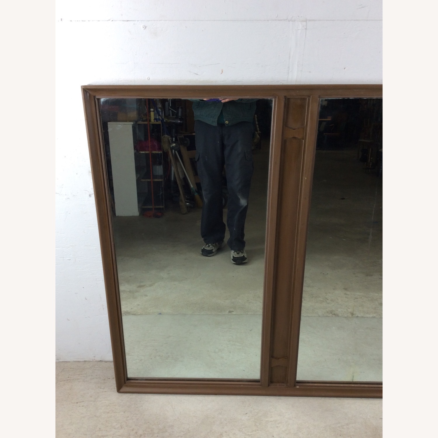 Mid Century Rectangular Wall Mirror with 2 Panels - image-3