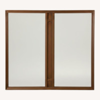 Mid Century Rectangular Wall Mirror with 2 Panels