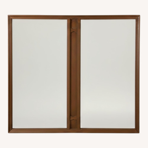Used Mid Century Rectangular Wall Mirror with 2 Panels for sale on AptDeco
