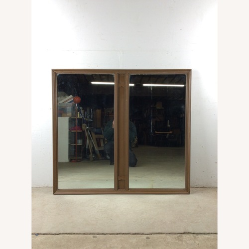 Used Mid Century Rectangular Wall Mirror with 2 Panels for sale on AptDeco