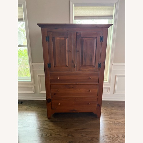 Used Ethan Allen Early American Shaker Armoire for sale on AptDeco