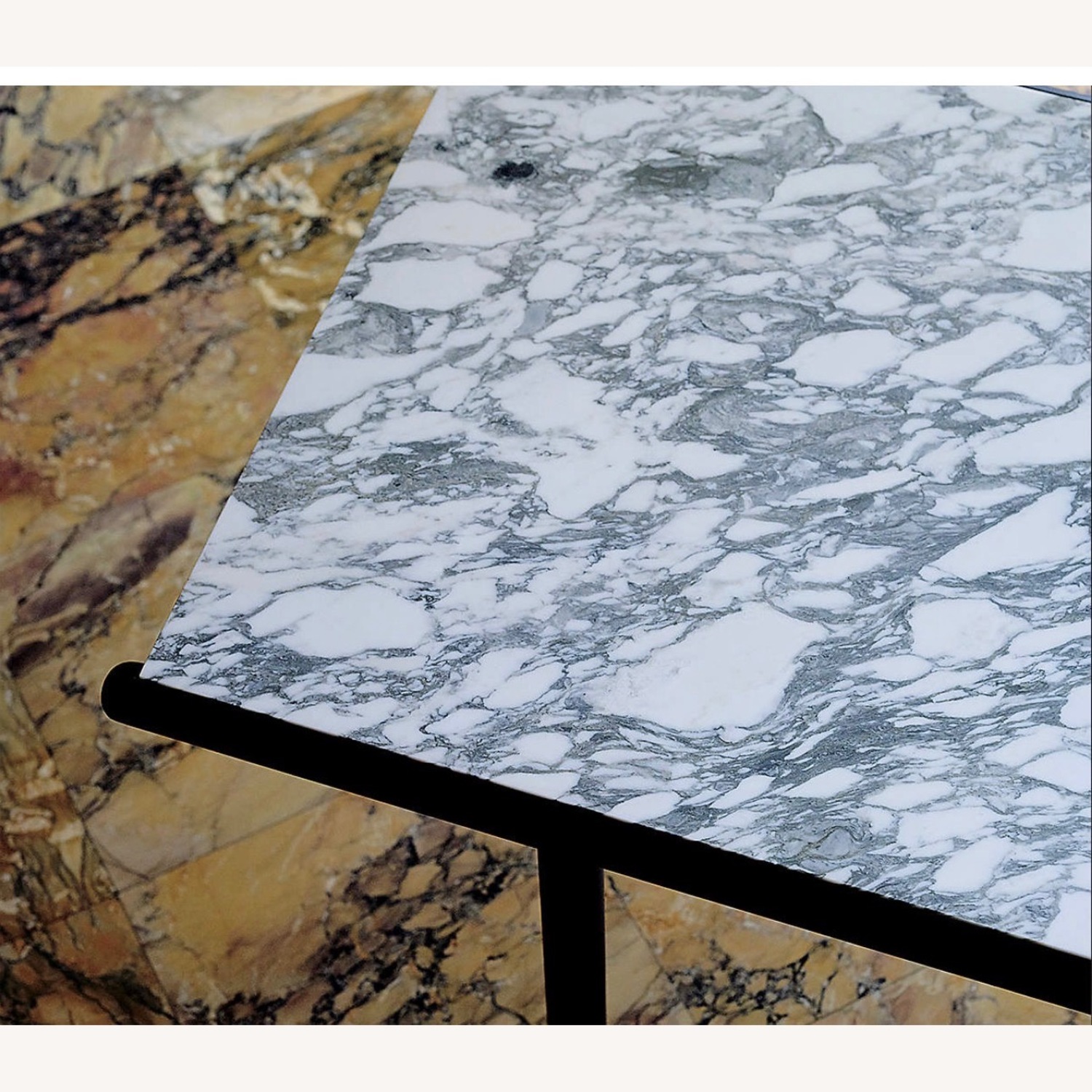 CB2 Anacapri 53" Square Marble Dining Table by Gianfranco Frattini - image-3