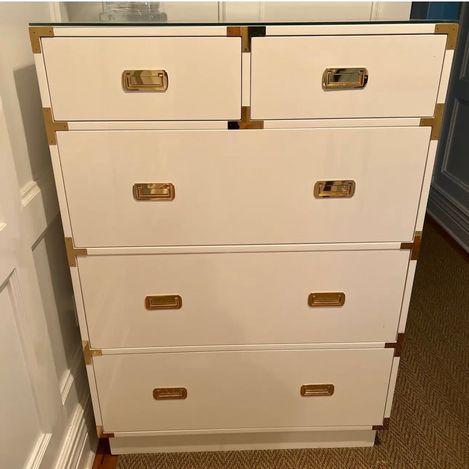 White Wood Dresser - image-2