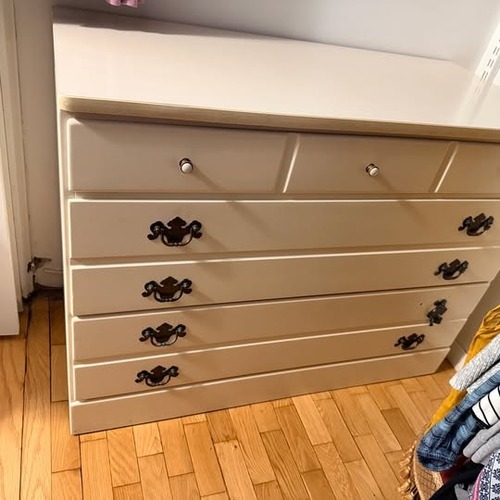 Used Ethan Allen White Wood Dresser for sale on AptDeco