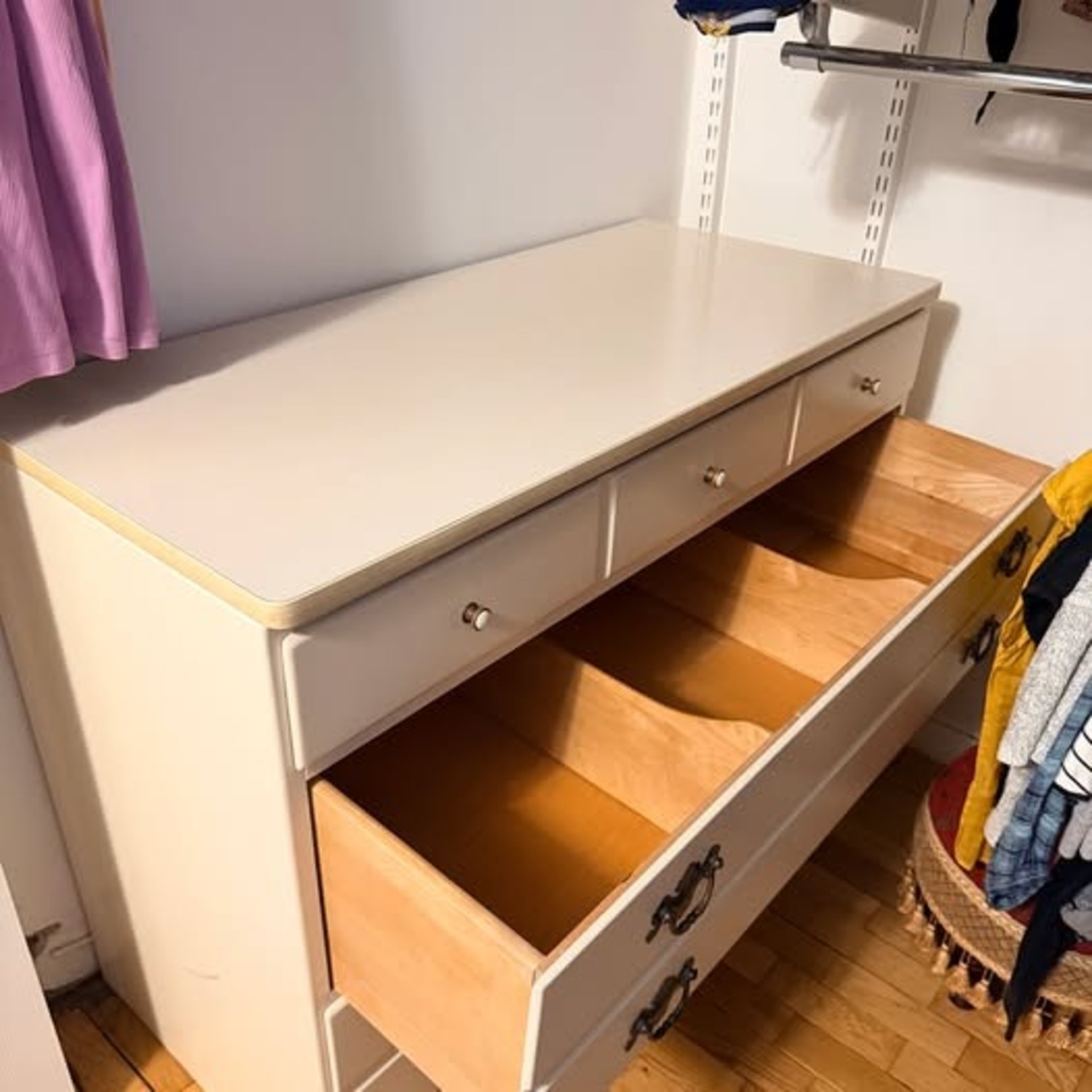 Ethan Allen White Wood Dresser - image-3