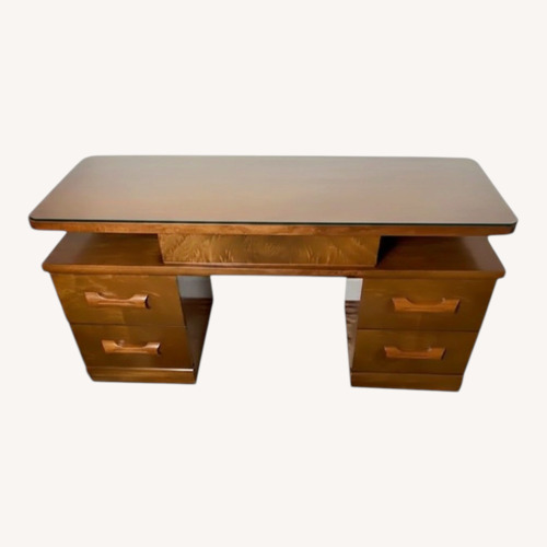 Used  Art Deco Vanity With Glass Top 1980s for sale on AptDeco