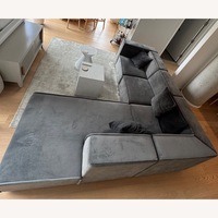 BoConcept Dark Gray Velvet 3+ Piece Sectional