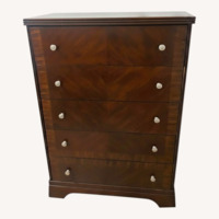 Dark Brown Wood Dresser