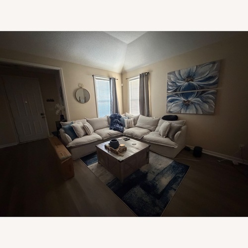 Used Wayfair Light Gray Fabric 3+ Piece Sectional for sale on AptDeco