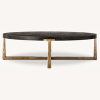 Restoration Hardware Dark Brown Coffee Table