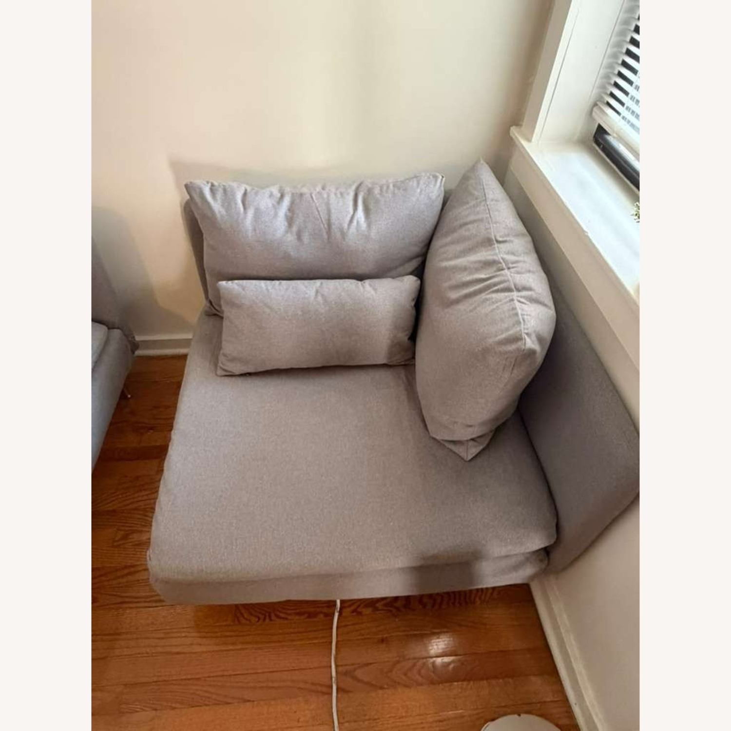 IKEA Light Gray 2 Piece Sectional - image-4