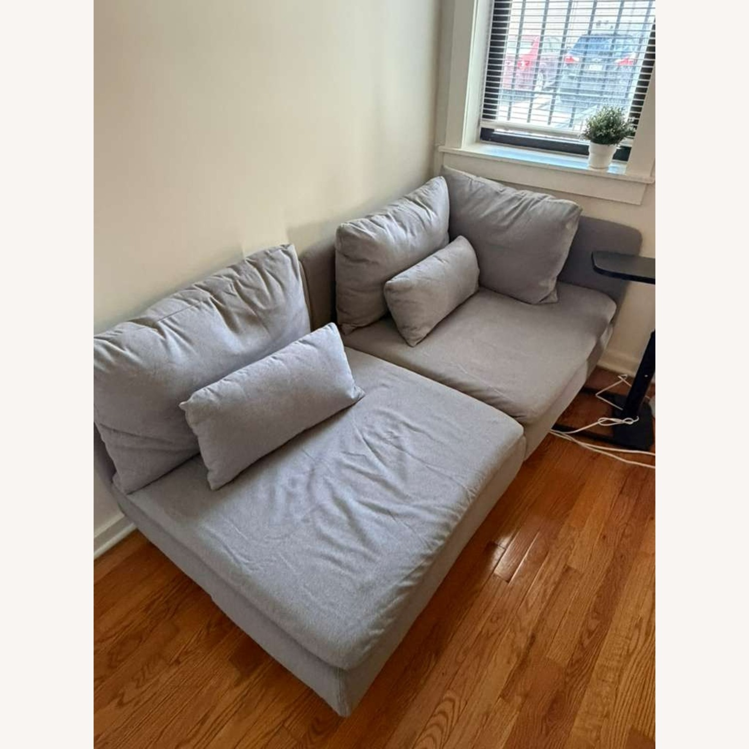 IKEA Light Gray 2 Piece Sectional - image-2