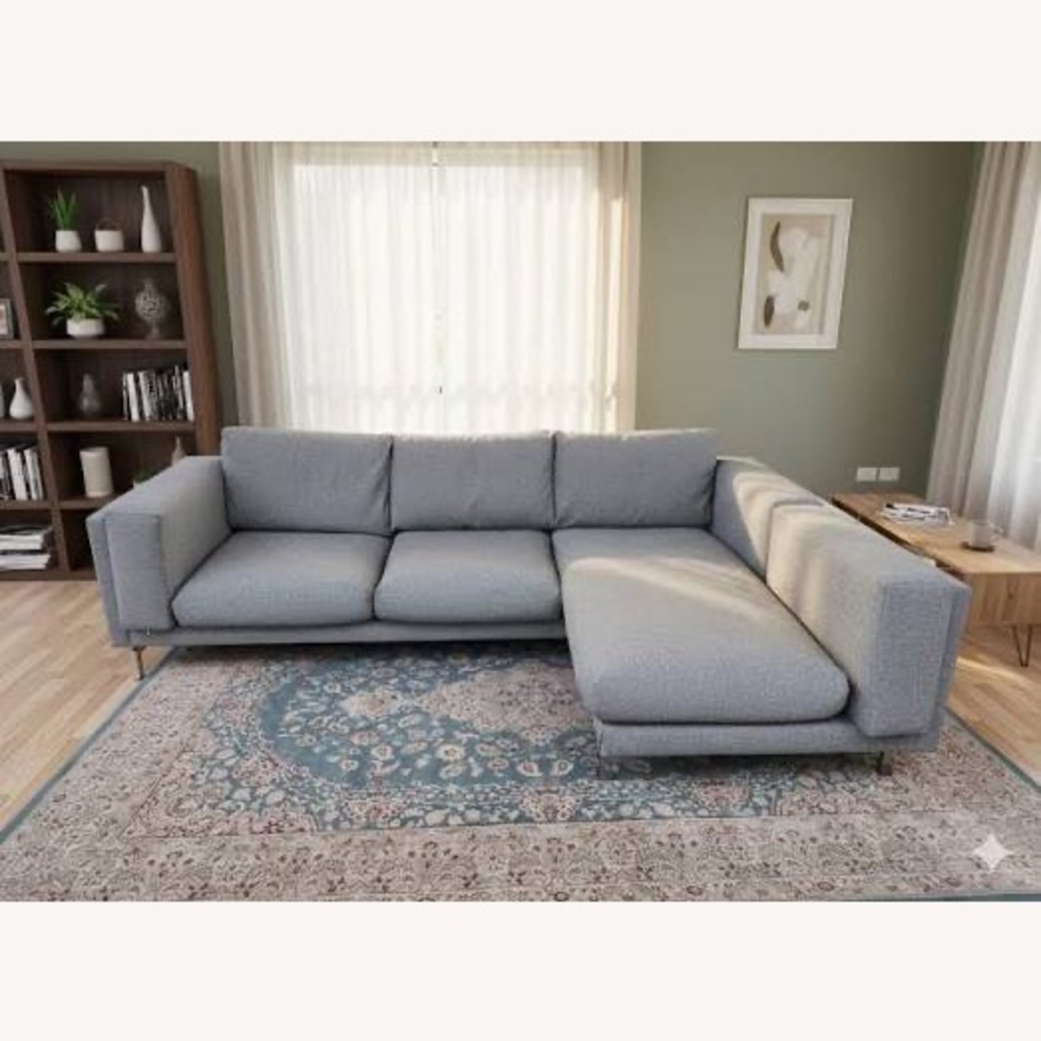 IKEA Nokeby Light Gray Fabric 3+ Piece Sectional - image-2