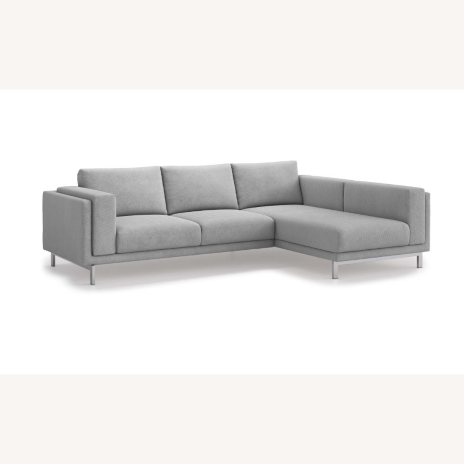 IKEA Nokeby Light Gray Fabric 3+ Piece Sectional - image-1