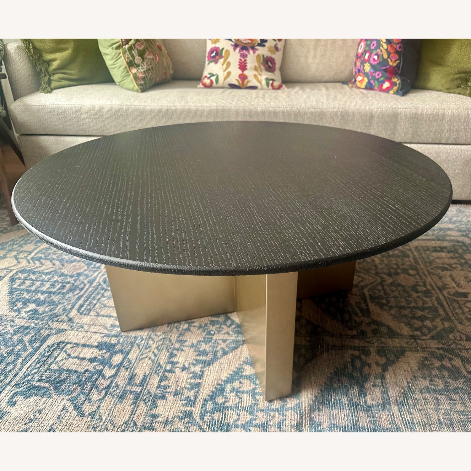 Arhaus Custom Made Black Wood Coffee Table - image-2