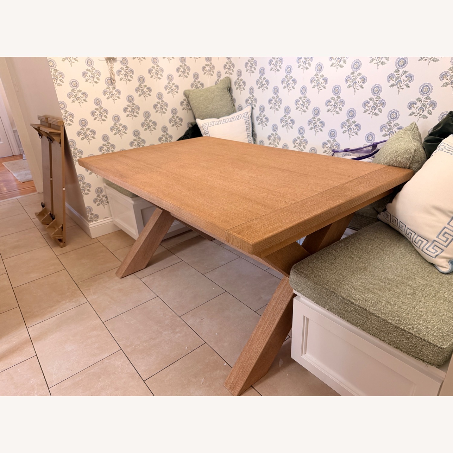 Pottery Barn Natural Toscana Wood Extendable Dining Table - image-3