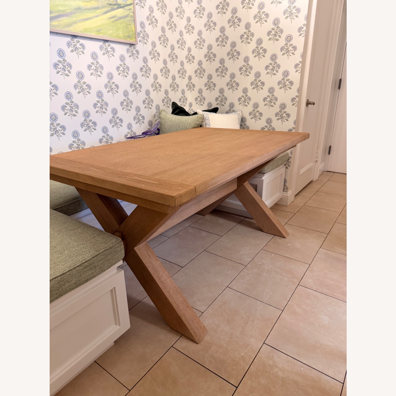 Pottery Barn Natural Toscana Wood Extendable Dining Table - image-2