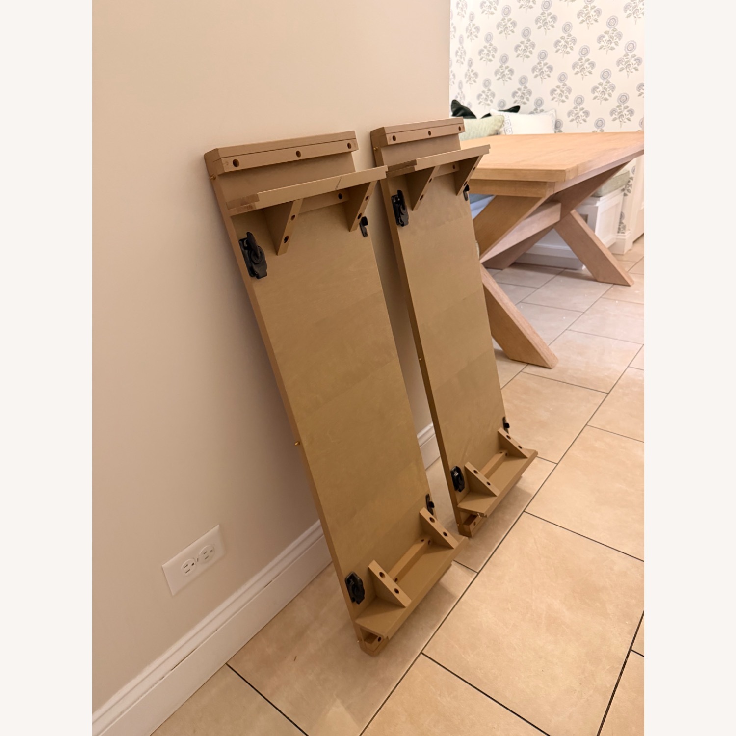 Pottery Barn Natural Toscana Wood Extendable Dining Table - image-6