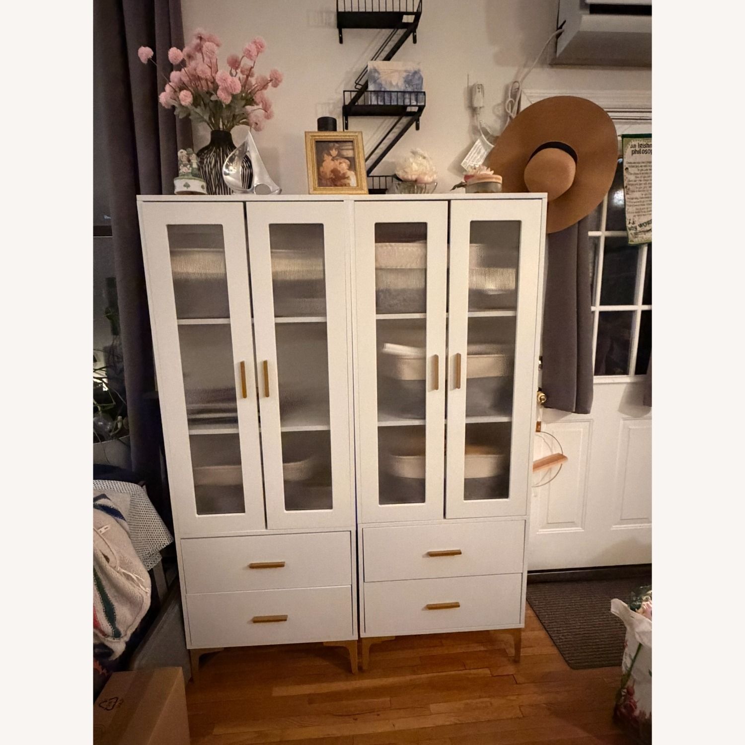 Walmart White Wood Bookcase - image-2