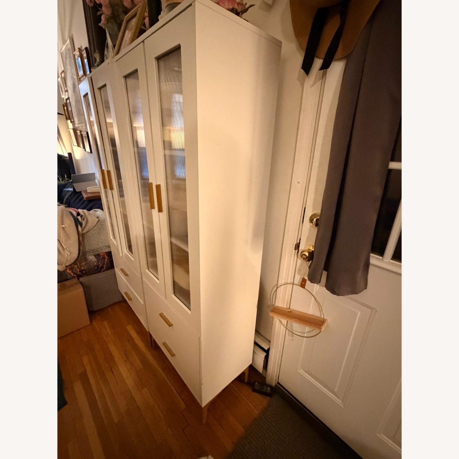 Walmart White Wood Bookcase - image-3