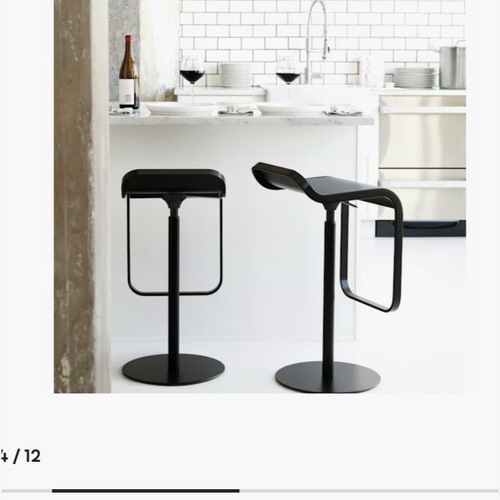 Used Design Within Reach Black Lem Piston Stools for sale on AptDeco