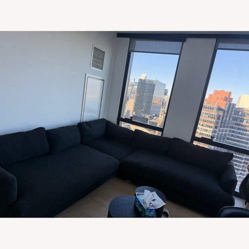 Used West Elm Black 3+ Piece Sectional for sale on AptDeco