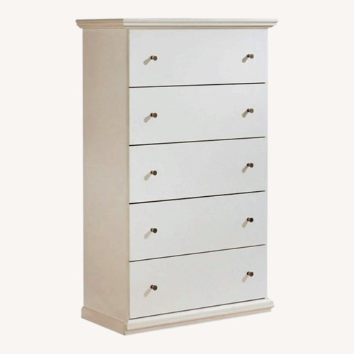 Used Raymour & Flanigan White Wood Armoire for sale on AptDeco