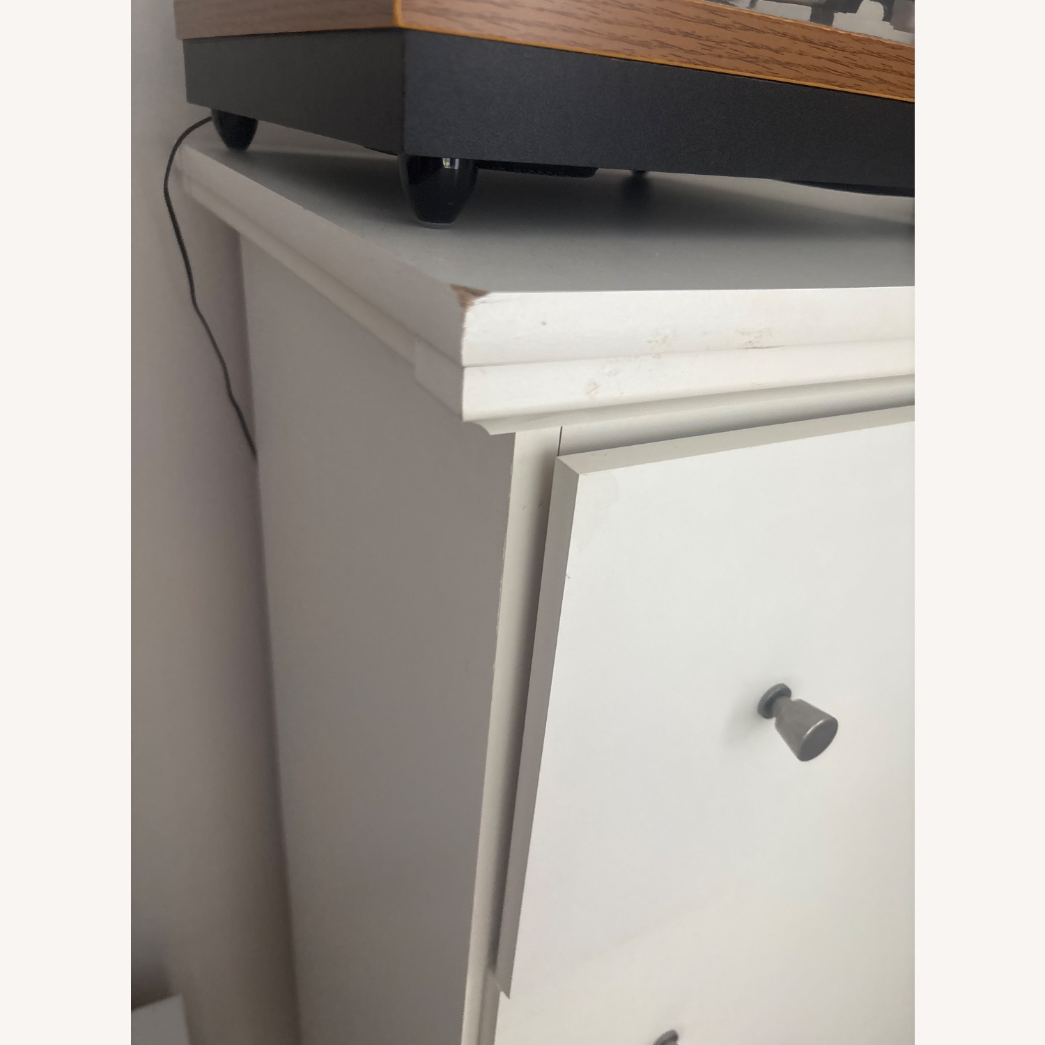 Raymour & Flanigan White Wood Armoire - image-7