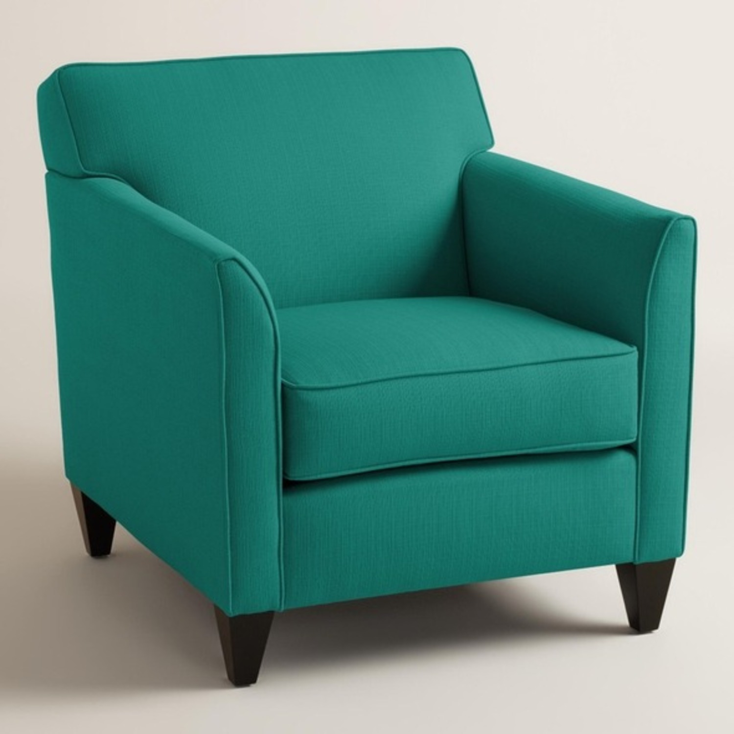 World Market Green Fabric Armchair - image-1