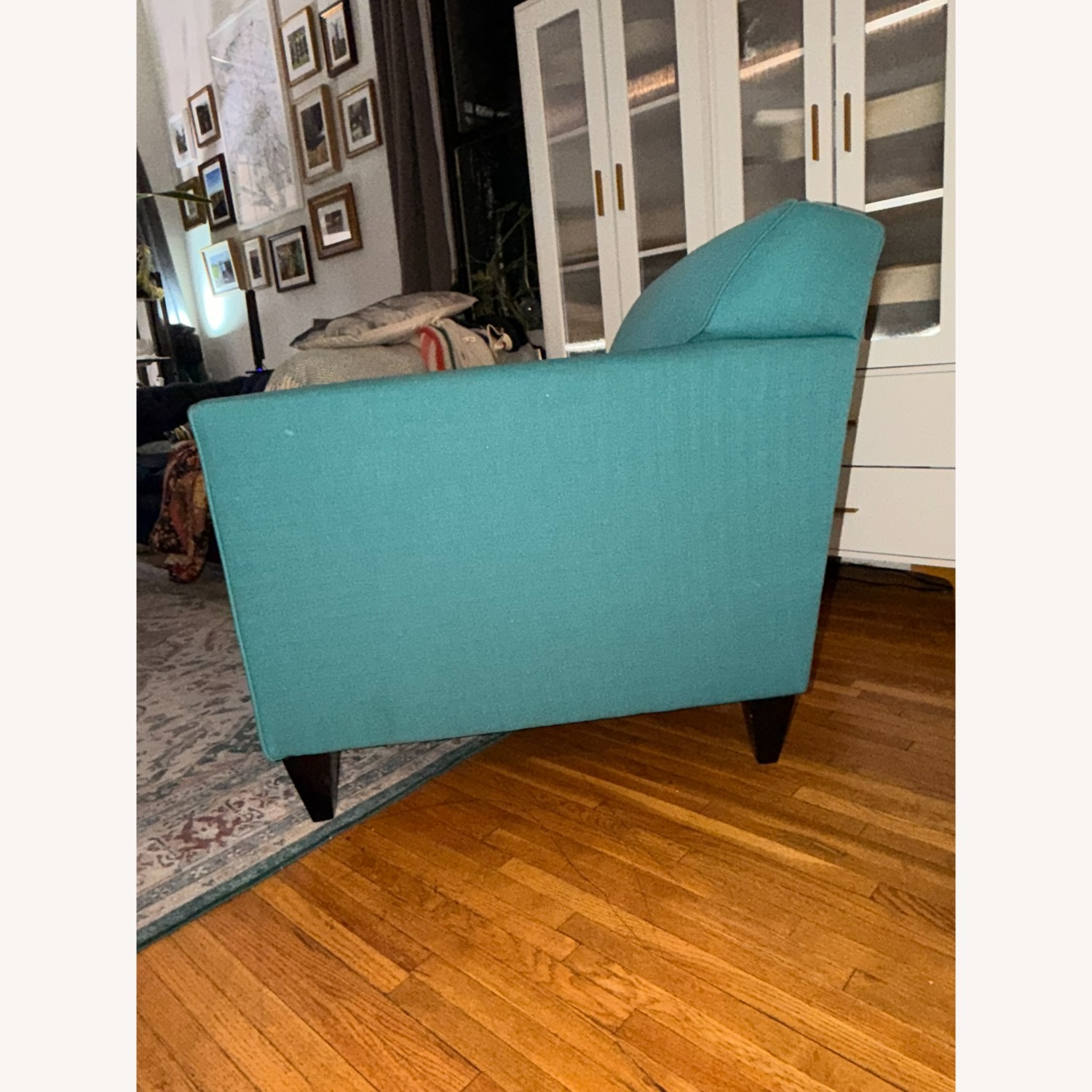 World Market Green Fabric Armchair - image-3