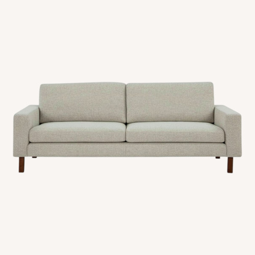 Used AllModern Lobos White Fabric 3+ Seater Sofa for sale on AptDeco