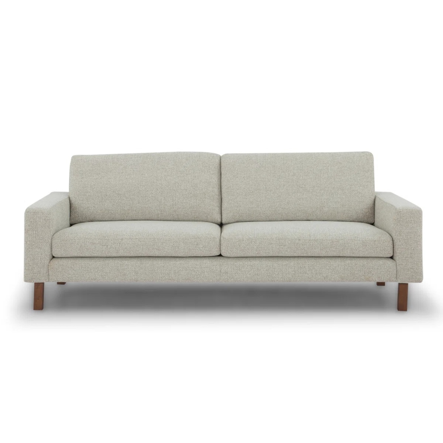 AllModern Lobos White Fabric 3+ Seater Sofa - image-4