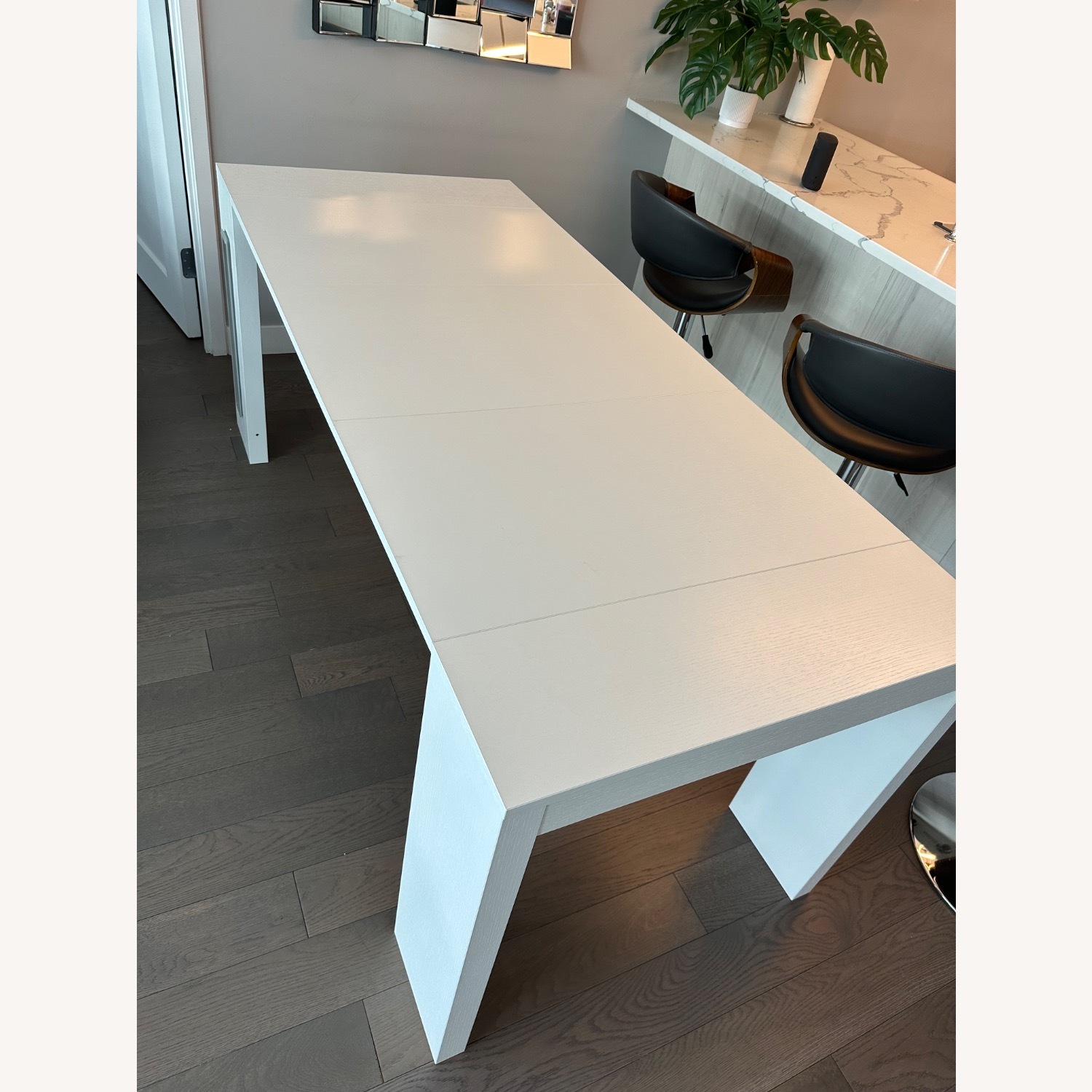Expandable Dining Table Console with 4 Chairs - image-4